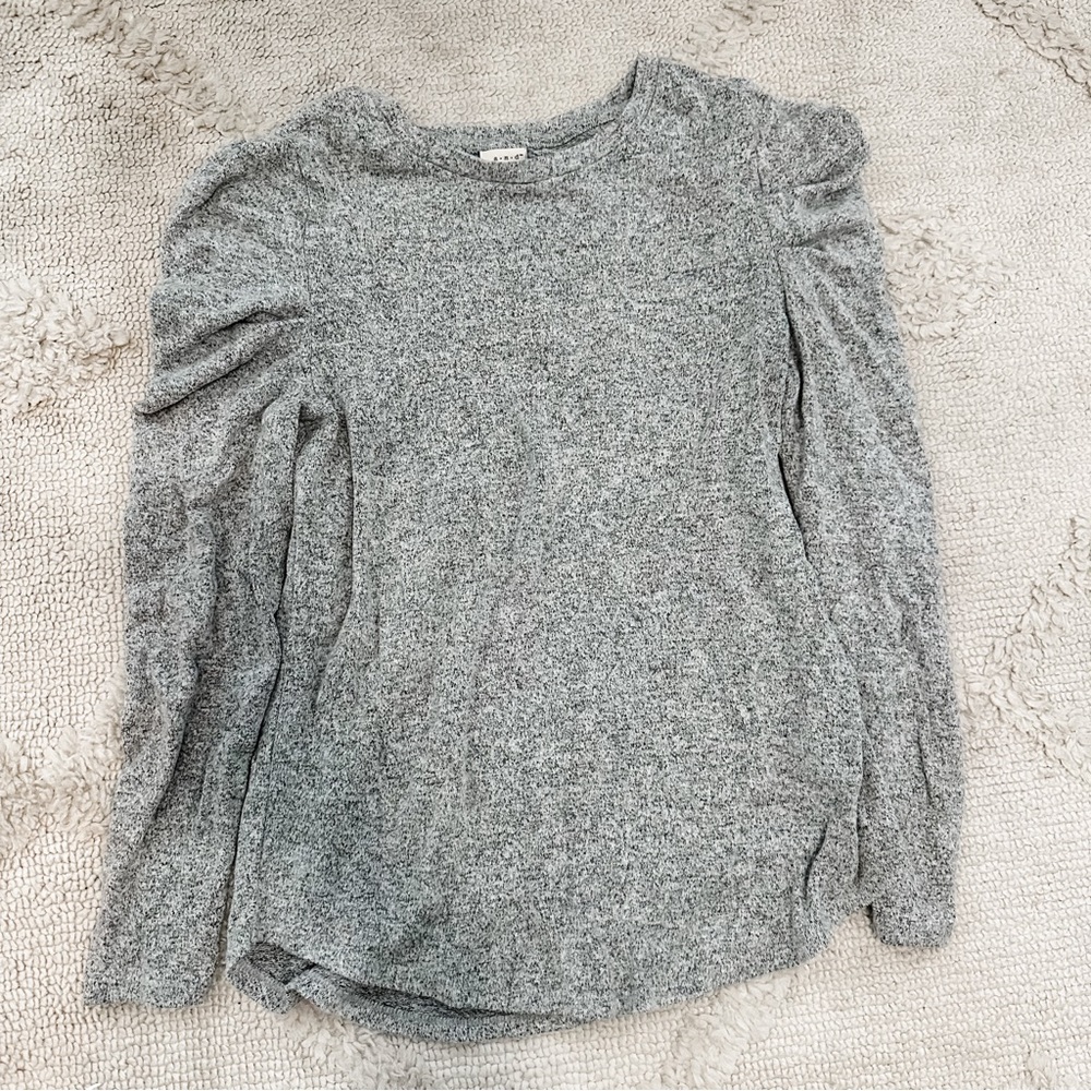 A New Day Women's Gray Long Sleeve Top